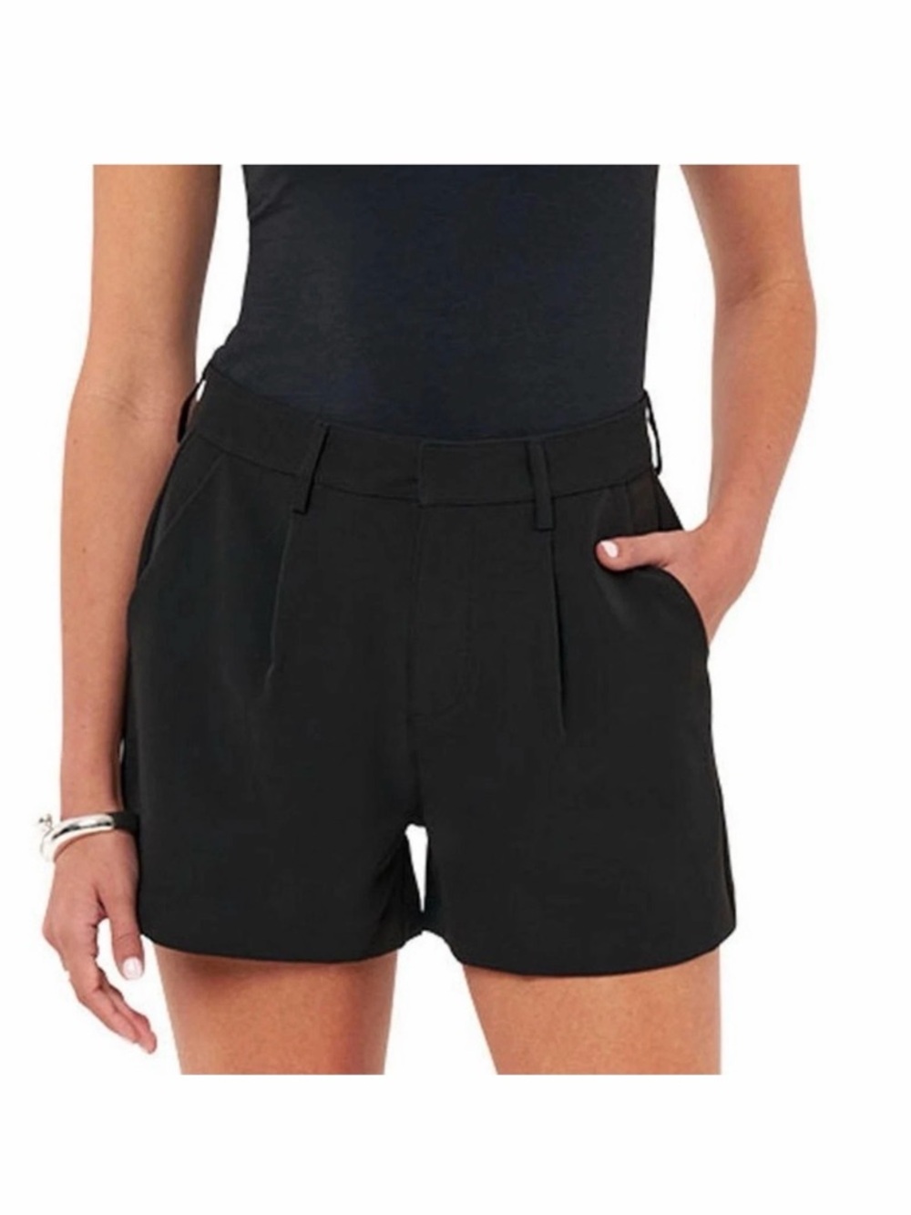 Edited by Remi Bader Women's Trouser Short Size 12 Black
